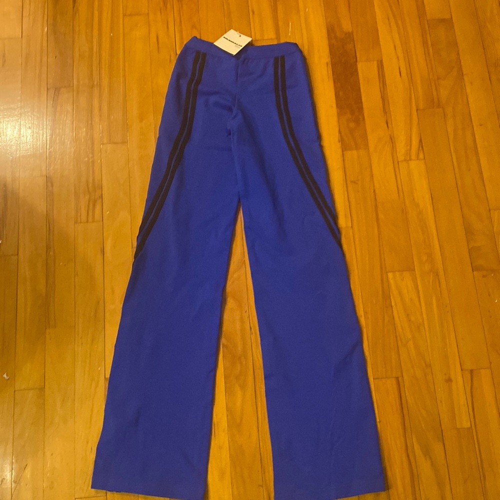 Vandalia wide leg yoga pants leggings blue size 2 Medium